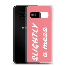 Load image into Gallery viewer, SLIGHTLY a mess Pink and White Samsung Case