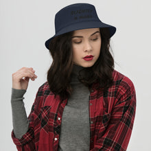 Load image into Gallery viewer, SLIGHTLY a mess (Navy or White) Bucket Hat
