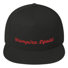 Load image into Gallery viewer, Vampire Squid "Blood Red" Flat Bill Cap
