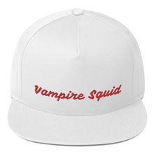 Load image into Gallery viewer, Vampire Squid "Blood Red" Flat Bill Cap
