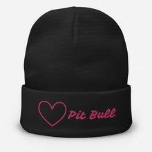 Load image into Gallery viewer, Pit Bull Love Alt Embroidered Beanie
