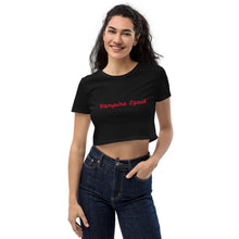 Load image into Gallery viewer, Vampire Squid "Blood Red" Organic Crop Top

