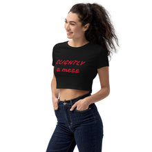 Load image into Gallery viewer, SLIGHTLY a mess Organic Crop Top
