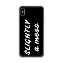 Load image into Gallery viewer, SLIGHTLY a mess Black and White iPhone Case
