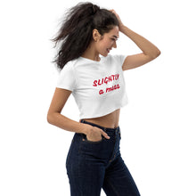 Load image into Gallery viewer, SLIGHTLY a mess Organic Crop Top
