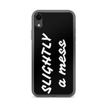 Load image into Gallery viewer, SLIGHTLY a mess Black and White iPhone Case
