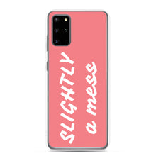 Load image into Gallery viewer, SLIGHTLY a mess Pink and White Samsung Case
