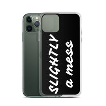 Load image into Gallery viewer, SLIGHTLY a mess Black and White iPhone Case
