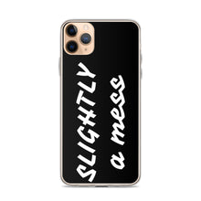 Load image into Gallery viewer, SLIGHTLY a mess Black and White iPhone Case
