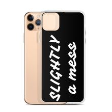 Load image into Gallery viewer, SLIGHTLY a mess Black and White iPhone Case
