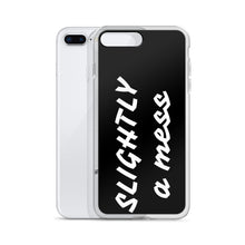 Load image into Gallery viewer, SLIGHTLY a mess Black and White iPhone Case
