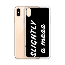 Load image into Gallery viewer, SLIGHTLY a mess Black and White iPhone Case
