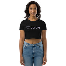 Load image into Gallery viewer, Heart Octopi Organic Crop Top
