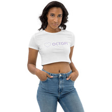 Load image into Gallery viewer, Heart Octopi Organic Crop Top
