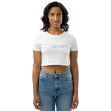 Load image into Gallery viewer, Heart Octopi Organic Crop Top
